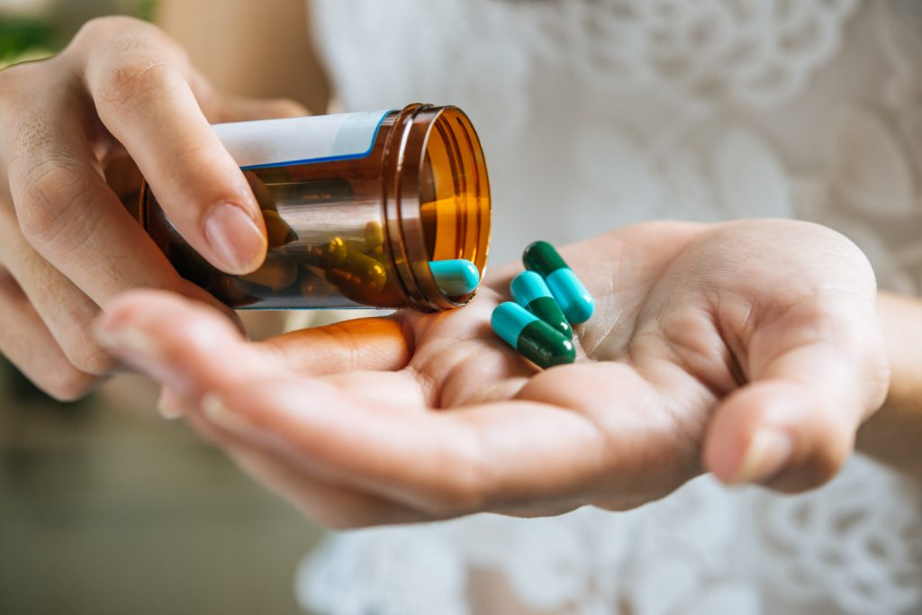 Taking blood pressure medication